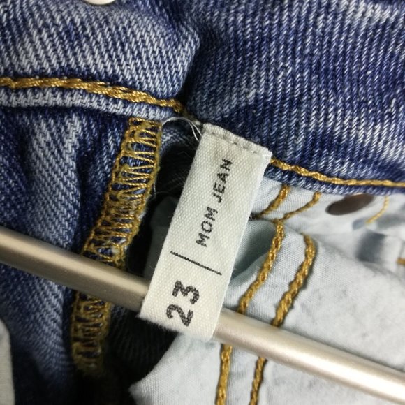 Pacsun Womens Jeans‎ Mom Blue Denim Medium Wash High Rise 23 - Picture 12 of 13